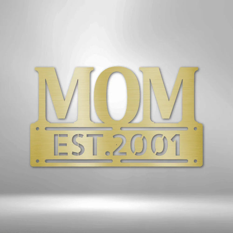 Personalized Mother’s Day Metal Sign - Custom Family Name Plaque for Mom - GiFTiFY