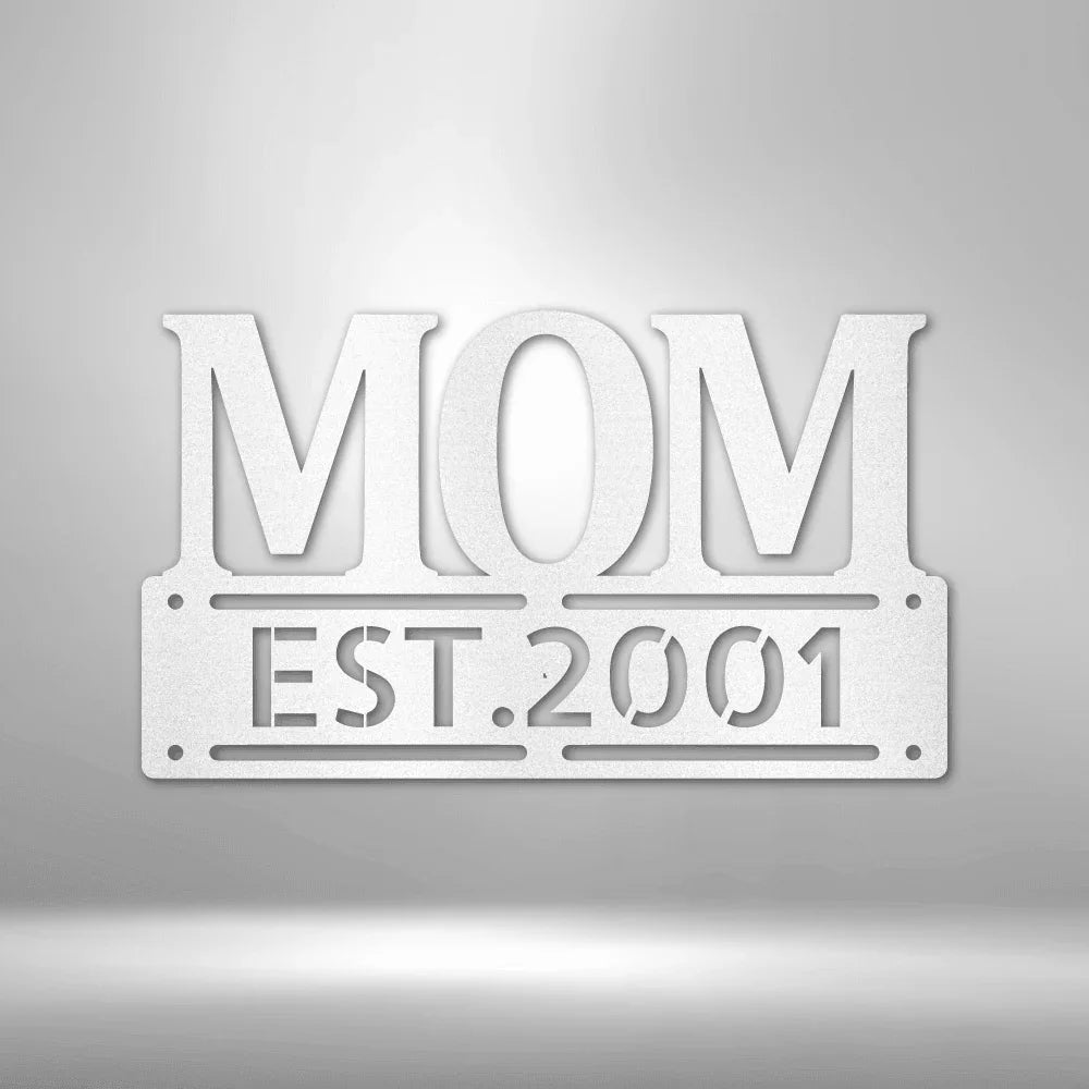 Personalized Mother’s Day Metal Sign - Custom Family Name Plaque for Mom - GiFTiFY