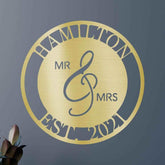 Mr and Mrs Personalized Gifts - Custom Metal Sign - GiFTiFY