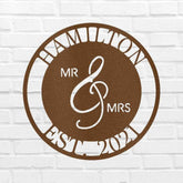 Mr and Mrs Personalized Gifts - Custom Metal Sign - GiFTiFY