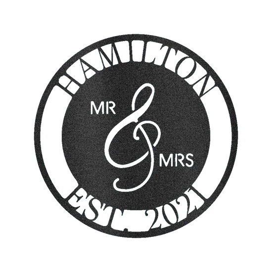 Mr and Mrs Personalized Gifts - Custom Metal Sign - GiFTiFY