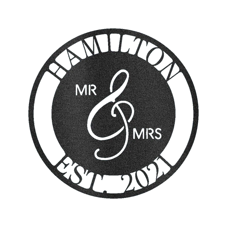 Mr and Mrs Personalized Gifts - Custom Metal Sign - GiFTiFY