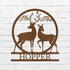 Mr and Mrs Deer Personalized Gifts - Custom Metal Sign - GiFTiFY