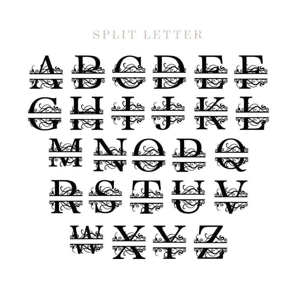 Name Sign - Custom Metal Sign, Family Split Letter Monogram, Wedding Gift - GiFTiFY