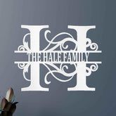 Name Sign - Custom Metal Sign, Family Split Letter Monogram, Wedding Gift - GiFTiFY