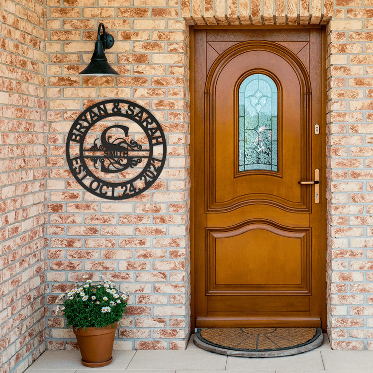 Name Sign - Custom Metal Sign, Split Letter, Wedding Gift - GiFTiFY