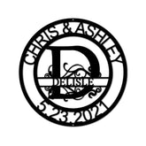 Name Sign - Custom Metal Sign, Split Letter, Wedding Gift - GiFTiFY