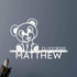 Newborn Baby Gift - Custom Metal Sign, Teddy Design - GiFTiFY