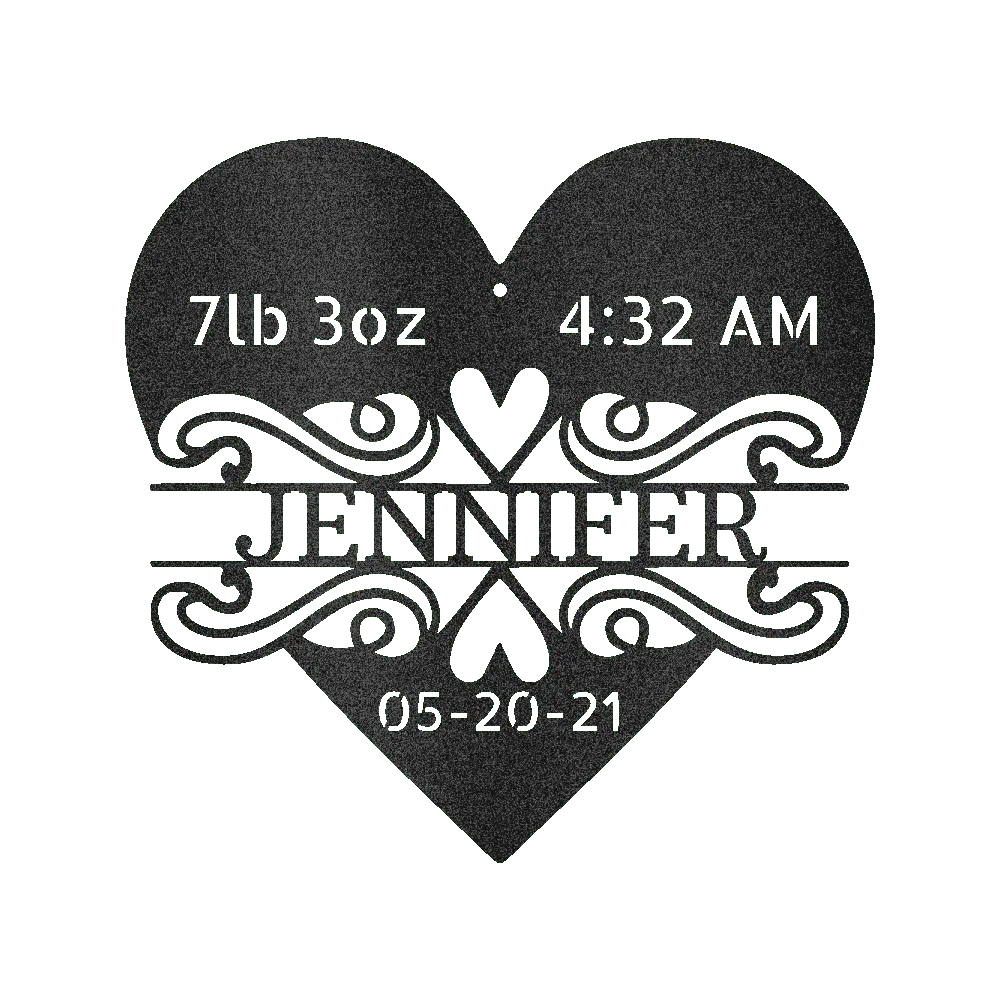 Newborn Love Personalized Gifts - Custom Metal Sign - GiFTiFY