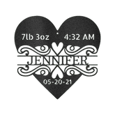 Newborn Love Personalized Gifts - Custom Metal Sign - GiFTiFY