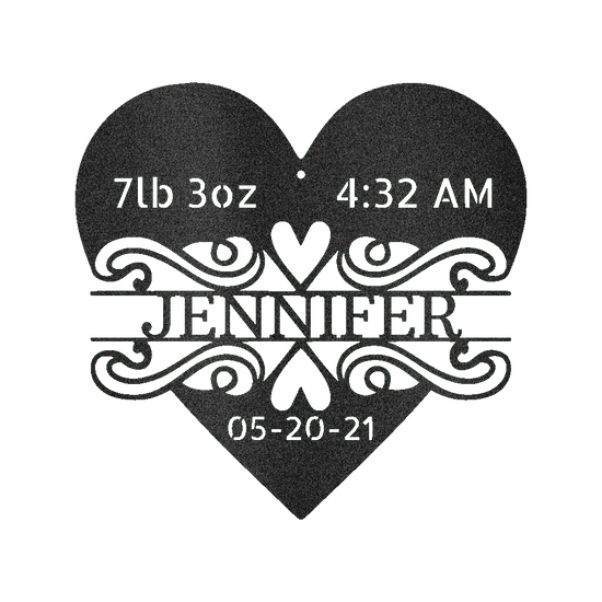 Newborn Love Personalized Gifts - Custom Metal Sign - GiFTiFY