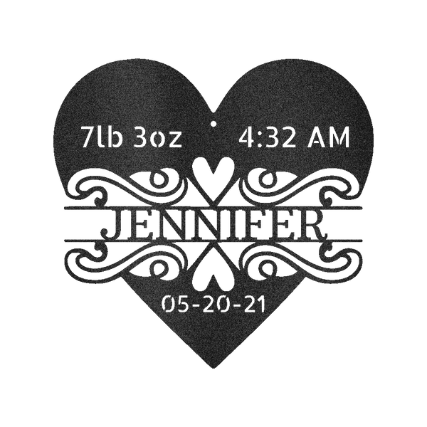 Newborn Love Personalized Gifts - Custom Metal Sign - GiFTiFY