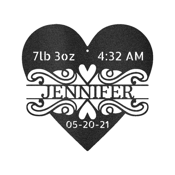 Newborn Love Personalized Gifts - Custom Metal Sign - GiFTiFY
