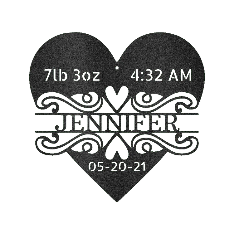 Newborn Love Personalized Gifts - Custom Metal Sign - GiFTiFY