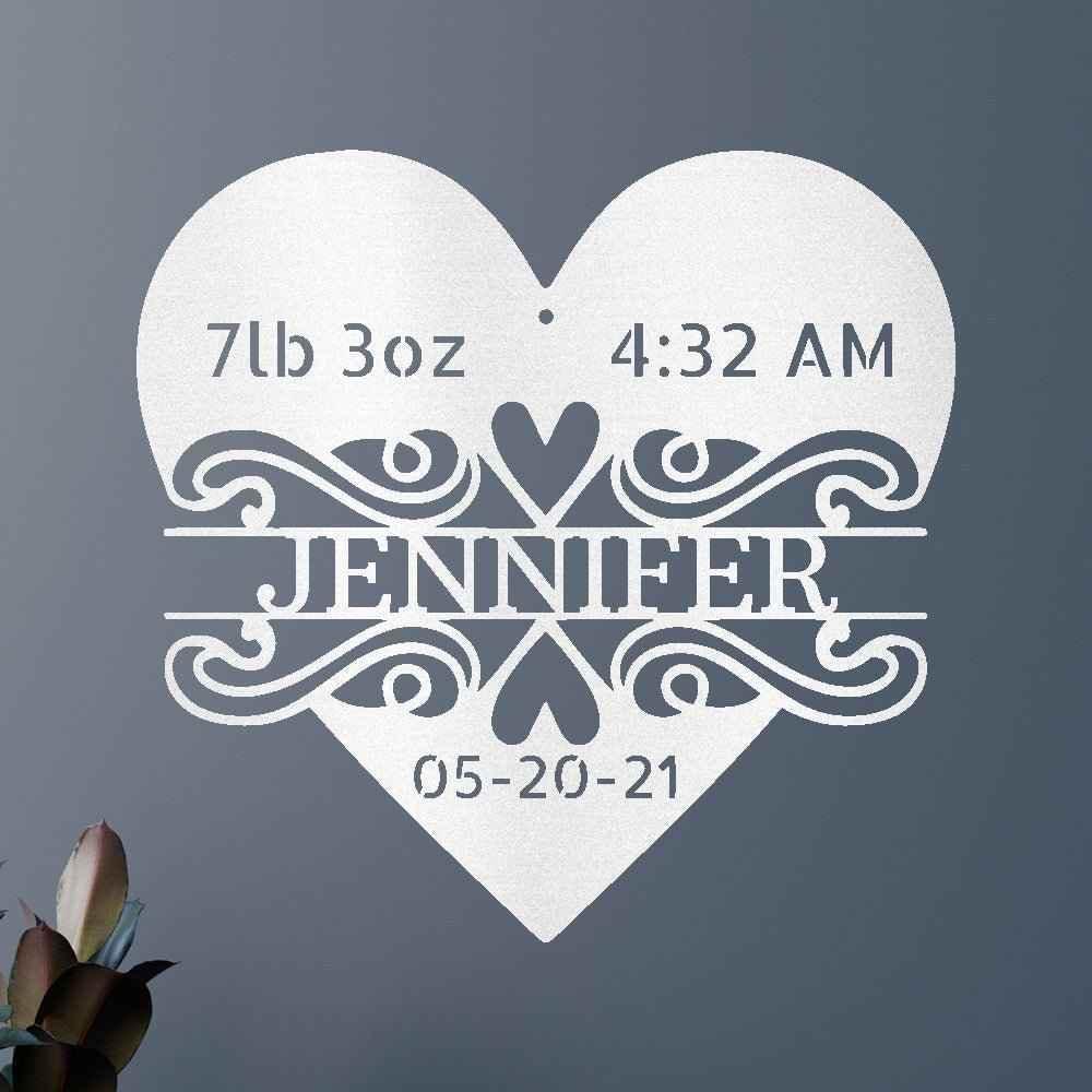 Newborn Love Personalized Gifts - Custom Metal Sign - GiFTiFY