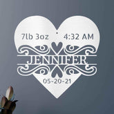 Newborn Love Personalized Gifts - Custom Metal Sign - GiFTiFY