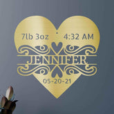Newborn Love Personalized Gifts - Custom Metal Sign - GiFTiFY