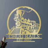 Vintage Train Personalized Gifts - Custom Metal Sign - GiFTiFY