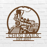 Vintage Train Personalized Gifts - Custom Metal Sign - GiFTiFY
