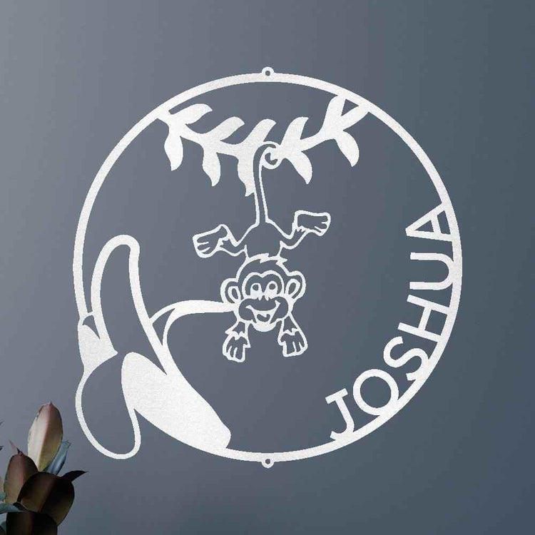 Our Little Monkey Personalized Gifts - Custom Metal Sign - GiFTiFY