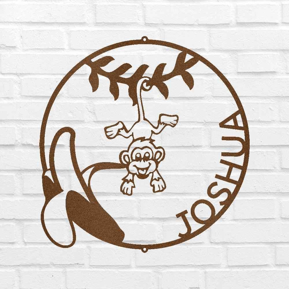 Our Little Monkey Personalized Gifts - Custom Metal Sign - GiFTiFY