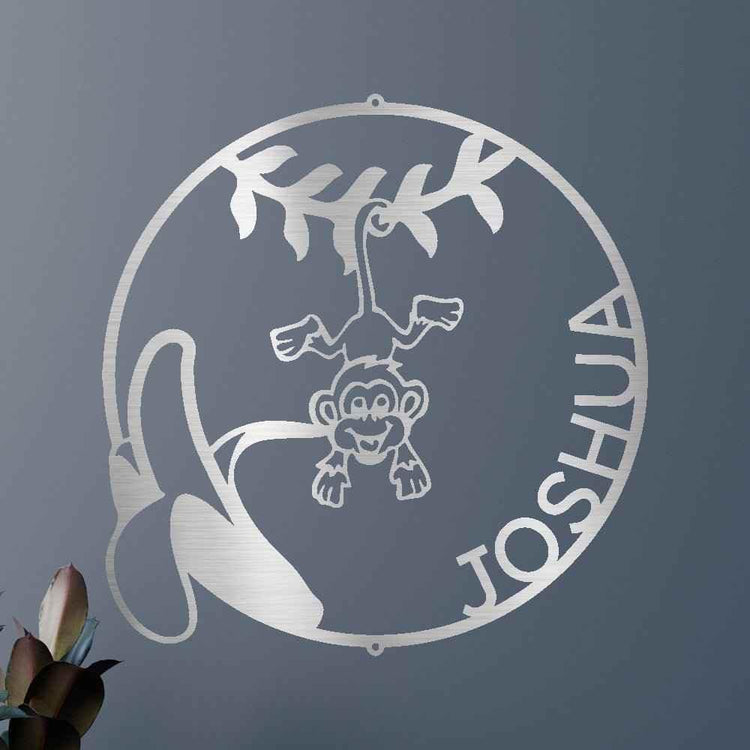 Our Little Monkey Personalized Gifts - Custom Metal Sign - GiFTiFY