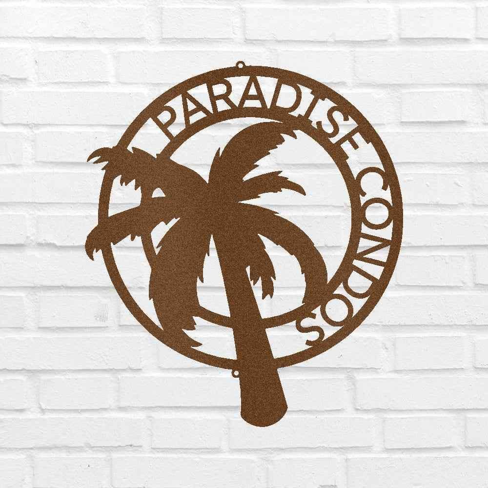 Palm Tree Personalized Gifts - Custom Metal Sign - GiFTiFY