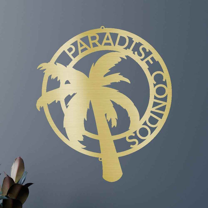 Palm Tree Personalized Gifts - Custom Metal Sign - GiFTiFY