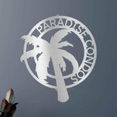 Palm Tree Personalized Gifts - Custom Metal Sign - GiFTiFY
