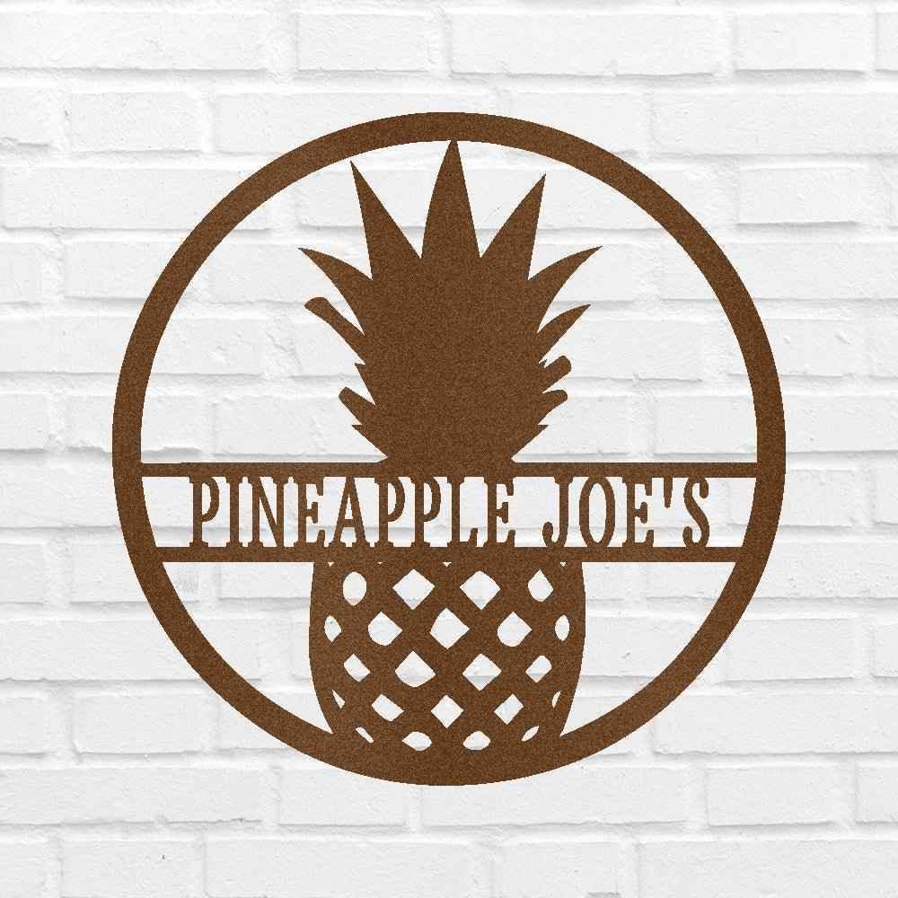 Pineapple Sign - Custom Metal Sign, Housewarming Gift - GiFTiFY