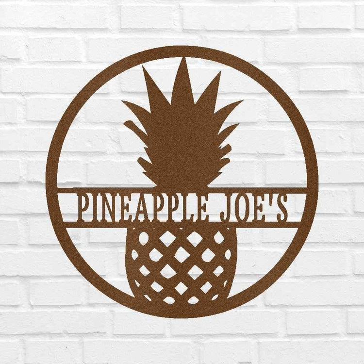 Pineapple Sign - Custom Metal Sign, Housewarming Gift - GiFTiFY