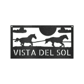 Racing Horses Sign - Custom Metal Sign, Gift For Horse Lover - GiFTiFY