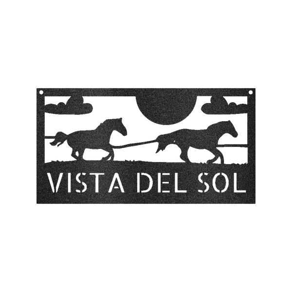 Racing Horses Sign - Custom Metal Sign, Gift For Horse Lover - GiFTiFY