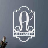 Regal Personalized Gifts - Custom Metal Sign, Split Letter, Last Name - GiFTiFY