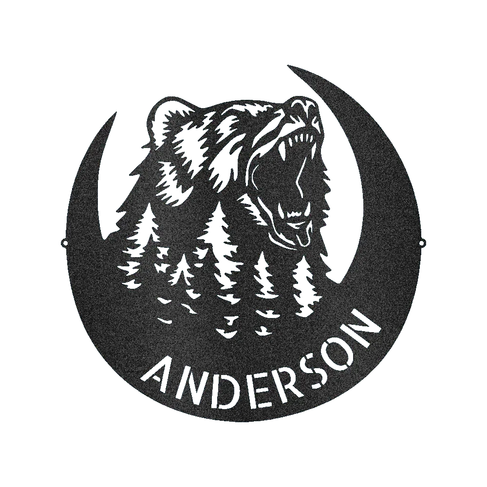 Roaring Bear Personalized Gifts - Custom Metal Sign - GiFTiFY
