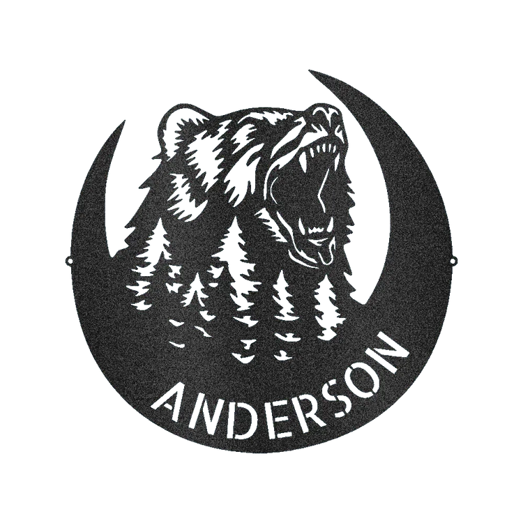 Roaring Bear Personalized Gifts - Custom Metal Sign - GiFTiFY