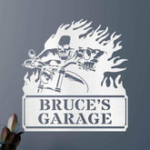 Screaming Demon Sign - Custom Metal Sign, Motorcycle Lover Gift - GiFTiFY