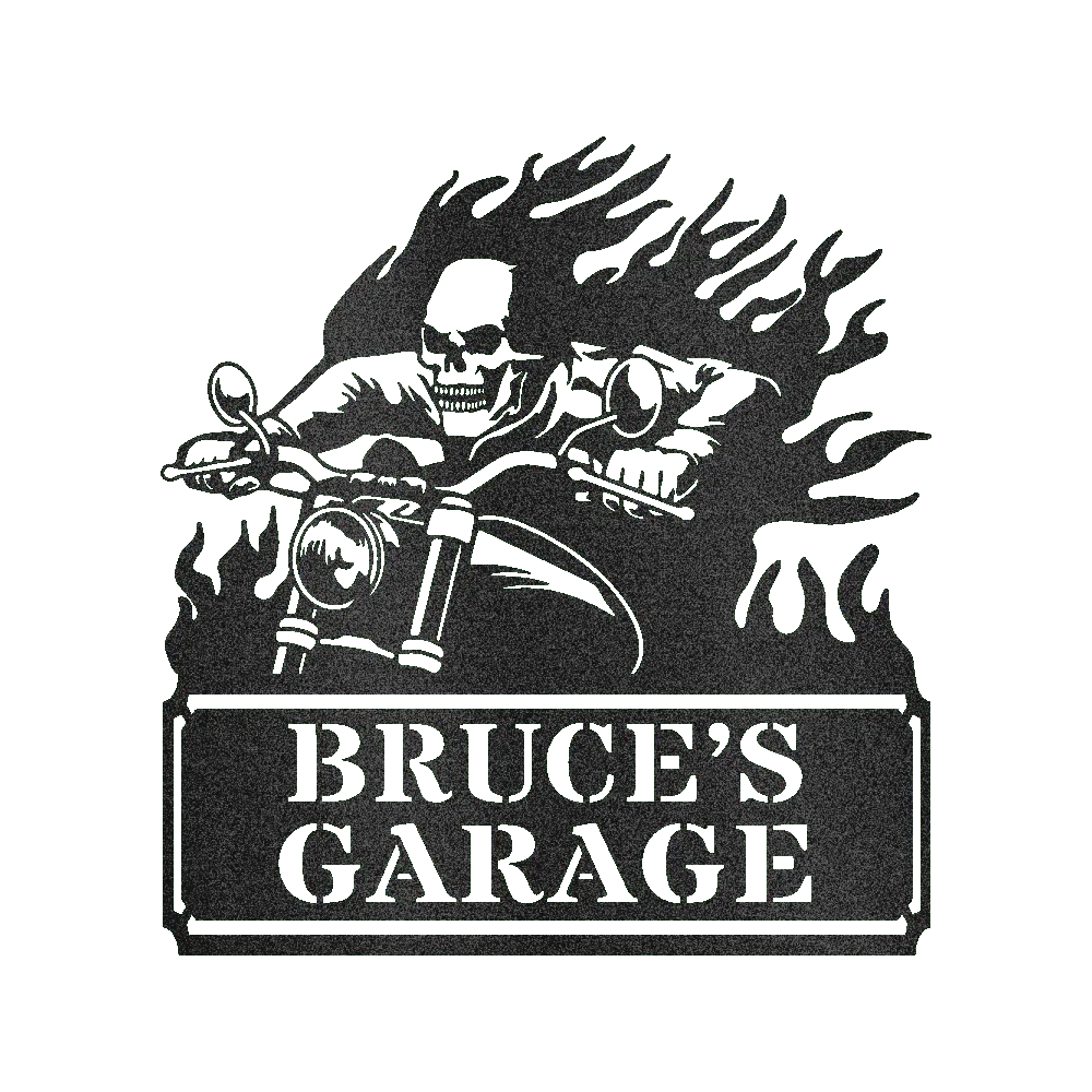 Screaming Demon Sign - Custom Metal Sign, Motorcycle Lover Gift - GiFTiFY