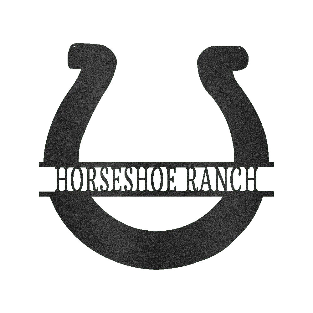 Simple Horseshoe Personalized Gifts - Custom Metal Sign, Horse Lover Gift - GiFTiFY