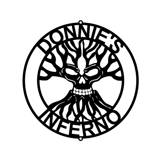 Skull Family Tree Personalized Gifts - Custom Metal Sign - GiFTiFY