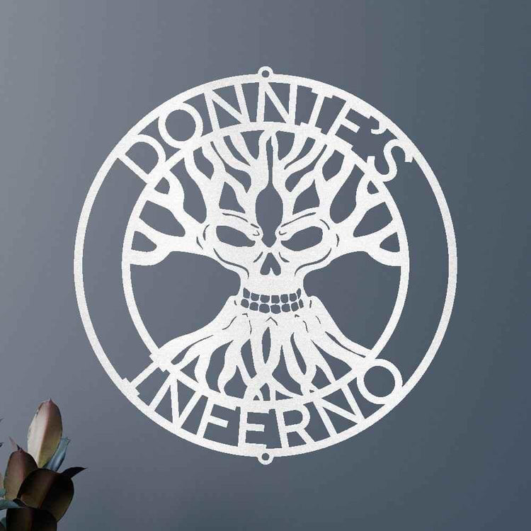 Skull Family Tree Personalized Gifts - Custom Metal Sign - GiFTiFY