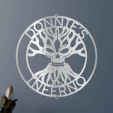 Skull Family Tree Personalized Gifts - Custom Metal Sign - GiFTiFY