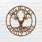 Skull Tree Sign - Custom Metal Sign, Housewarming/Christmas Gift, Family Letter - GiFTiFY