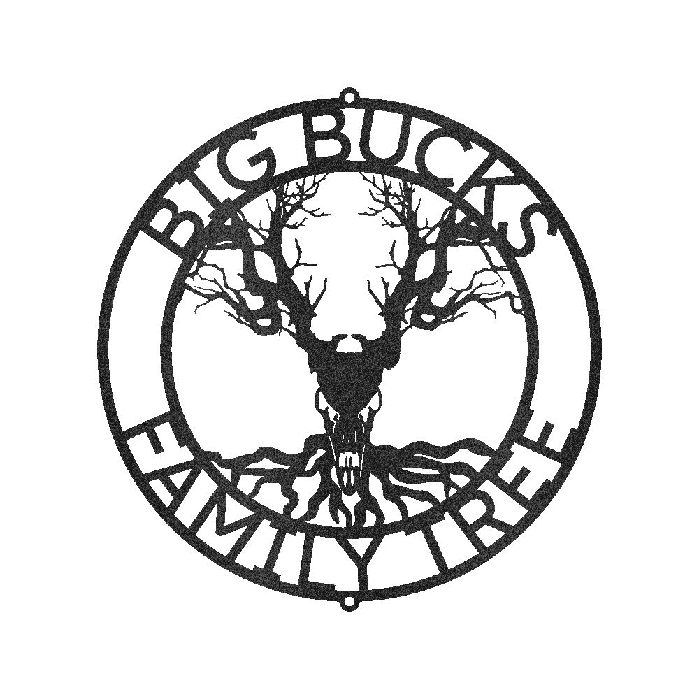 Skull Tree Sign - Custom Metal Sign, Housewarming/Christmas Gift, Family Letter - GiFTiFY