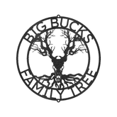 Skull Tree Sign - Custom Metal Sign, Housewarming/Christmas Gift, Family Letter - GiFTiFY