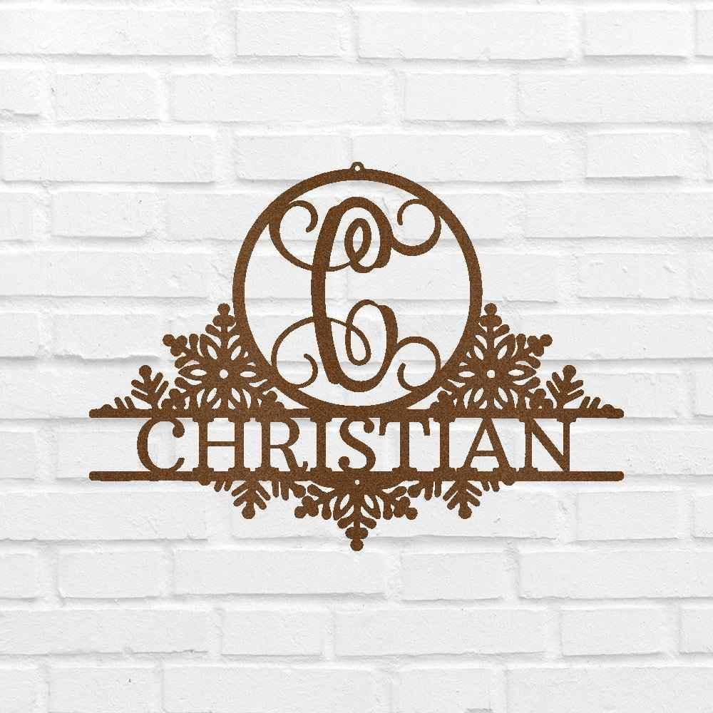 Snowfall Sign - Custom Metal Sign, Christmas Gift - GiFTiFY