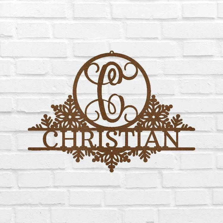 Snowfall Sign - Custom Metal Sign, Christmas Gift - GiFTiFY