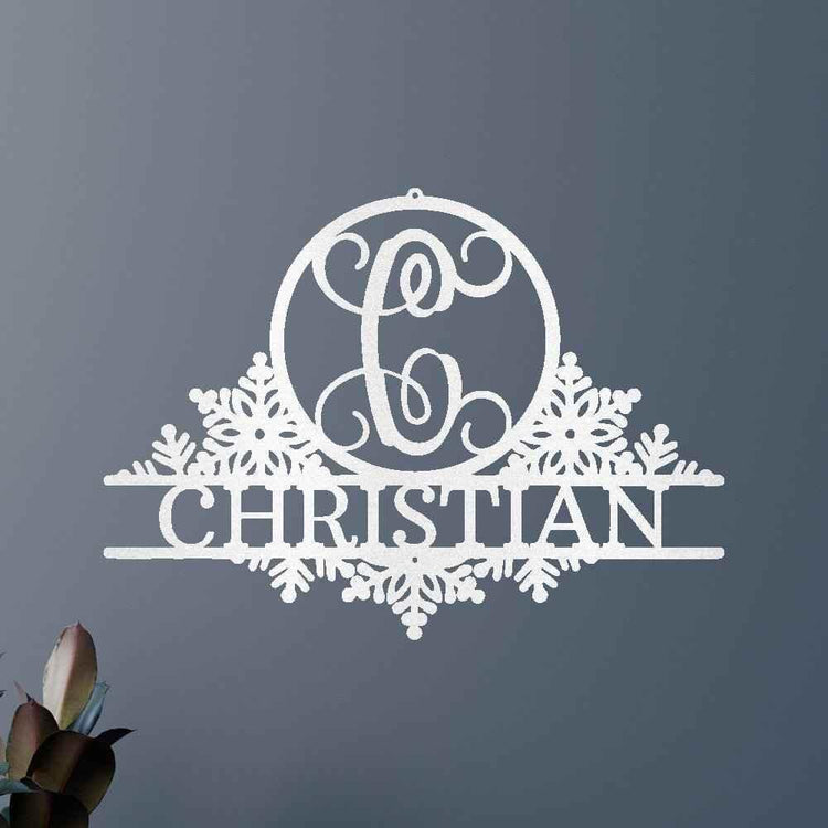 Snowfall Sign - Custom Metal Sign, Christmas Gift - GiFTiFY