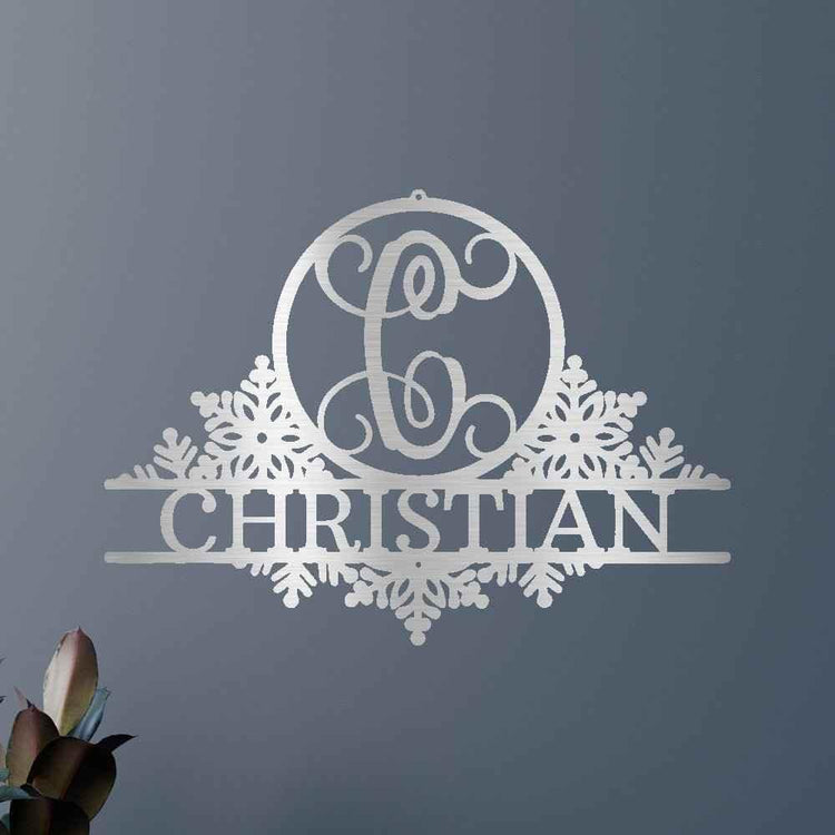 Snowfall Sign - Custom Metal Sign, Christmas Gift - GiFTiFY