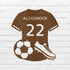 Soccer Jersey Personalized Gifts - Custom Metal Sign - GiFTiFY